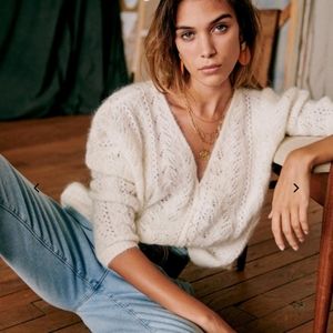 BNWT Sézane Lison Jumper Ecru